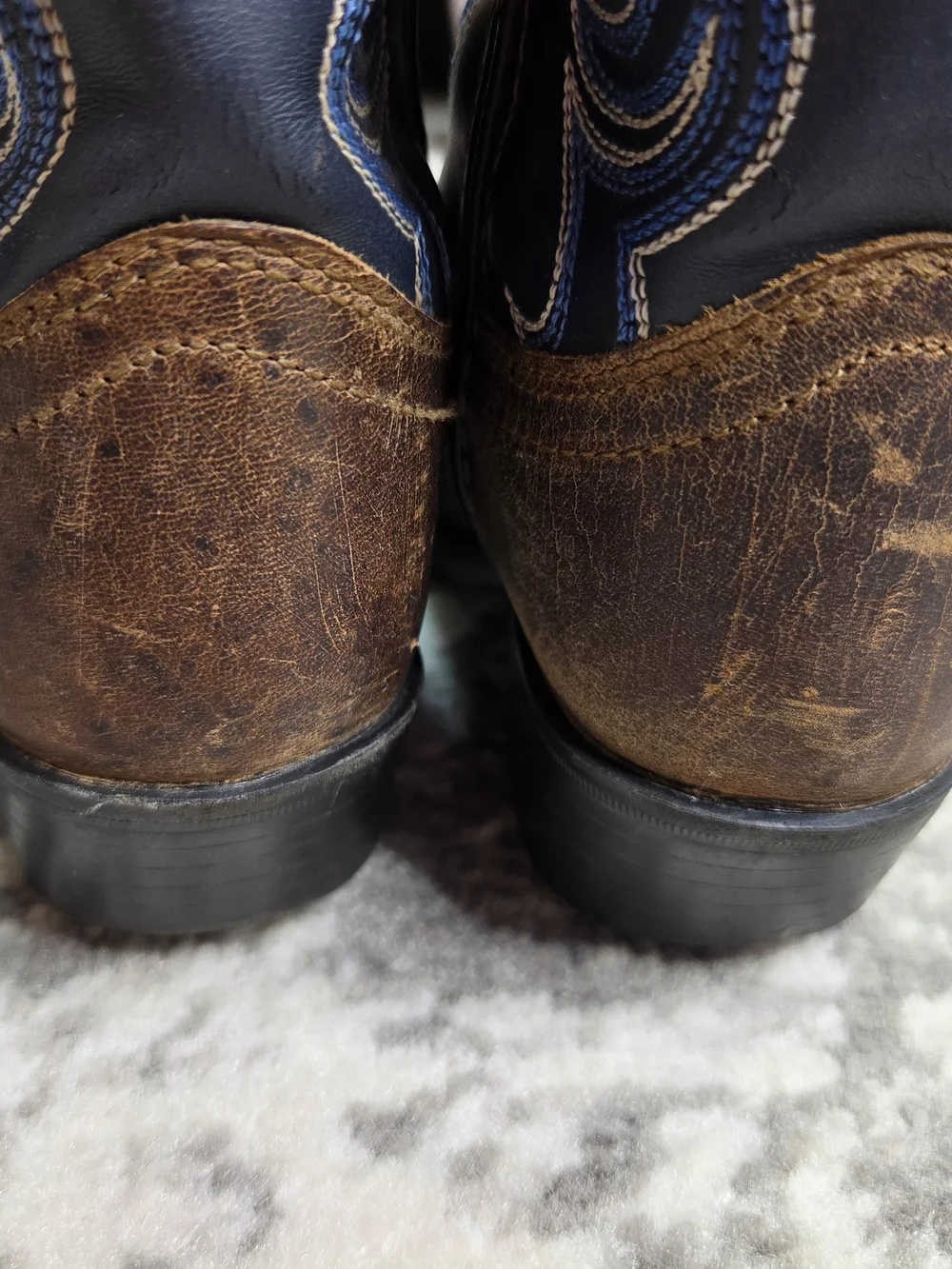CODY JAMES Kids Brown & Navy Western Cowboy Boots Size 11 41477
